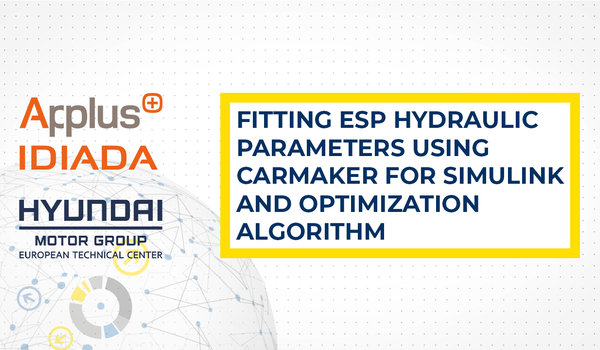 [Translate to 日本語:] [Translate to english:] Fitting ESP Hydraulic Parameters Using CarMaker for Simulink and Optimization Algorithm - The development of an optimization methodology to correlate the ESP Hydraulic Unit model of CarMaker