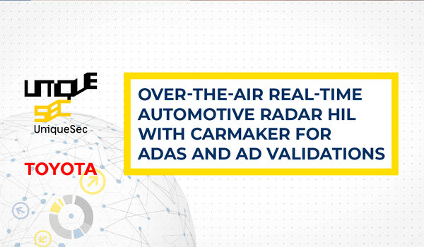 Over-the-Air Real-time Automotive Radar HIL with CarMaker for ADAS and AD Validations