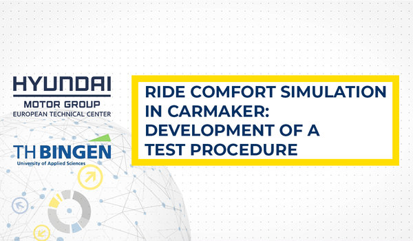[Translate to 日本語:] [Translate to english:] Ride Comfort Simulation in CarMaker - Development of a test procedure to support vehicle testing by real-time capable virtual methods