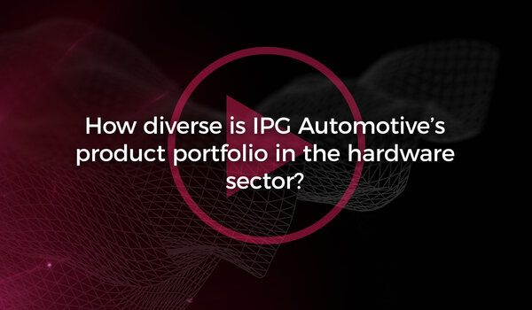 How diverse is IPG Automotive's product portfolio in the hardware sector?