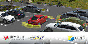 Collage Zusammenarbeit Keysight, Nordsys, IPG Automotive