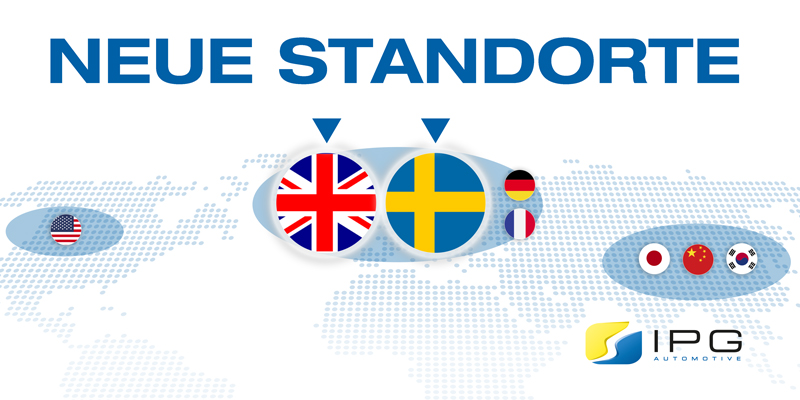 Standorte Schweden und UK